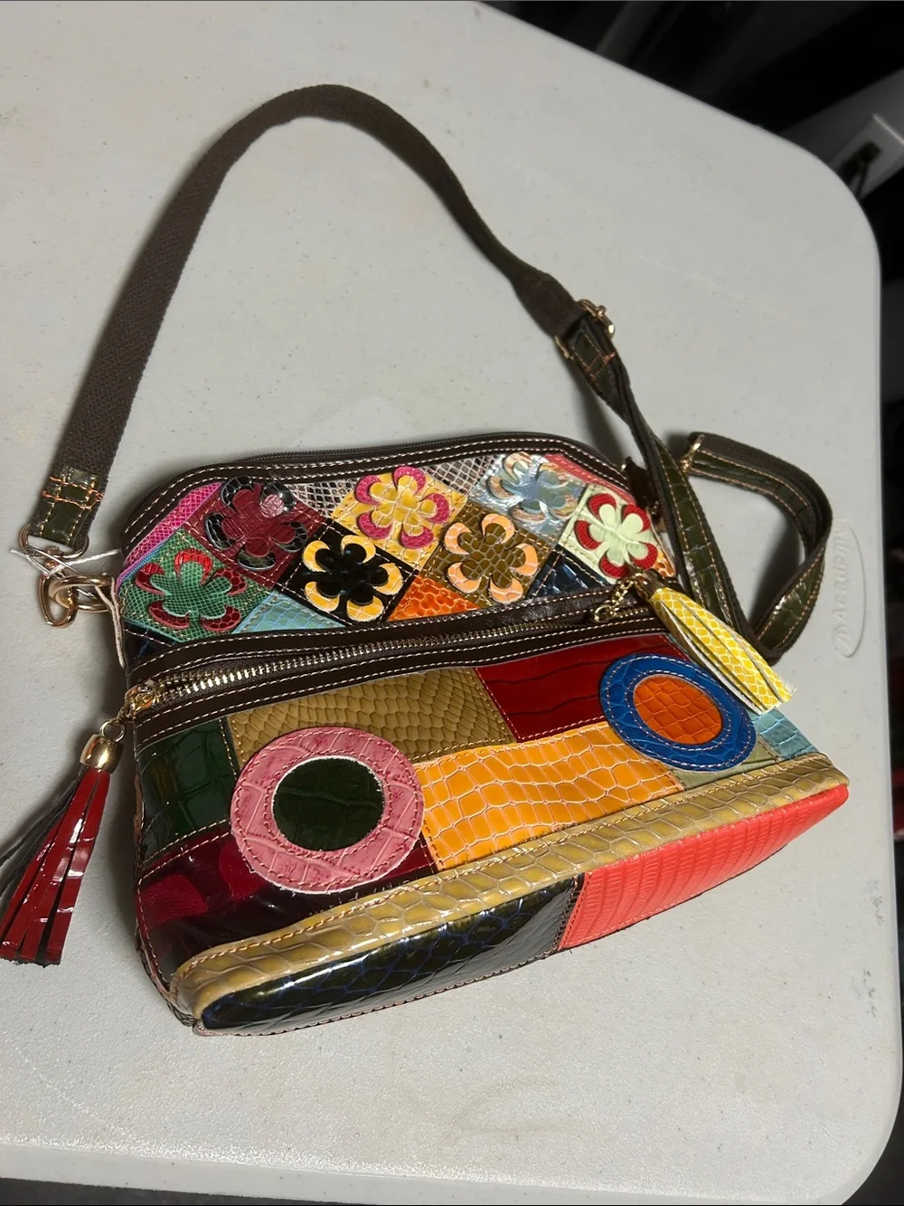 Patchwork multi colored purse - Picture 1 of 7
